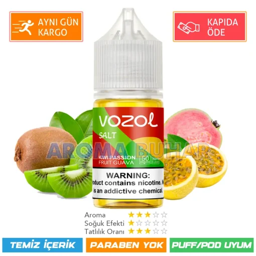 Vazol Likit Kiwi Passion Fruit Guava Salt