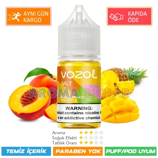 Vazol Likit Mango Peach Pineapple Salt