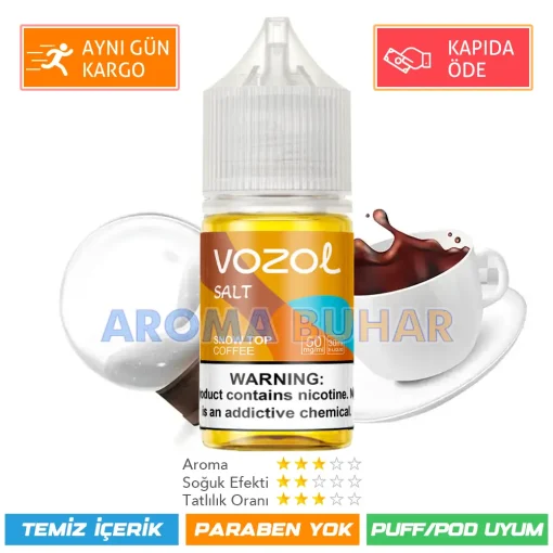 Vazol Likit Snow Top Coffee Salt