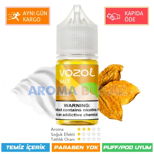 Vazol Likit Cream Tobacco Salt