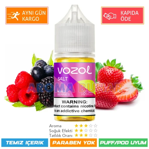 Vazol Likit Mixed Berries Salt