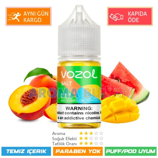 Vazol Likit Peach Mango Watermelon Salt