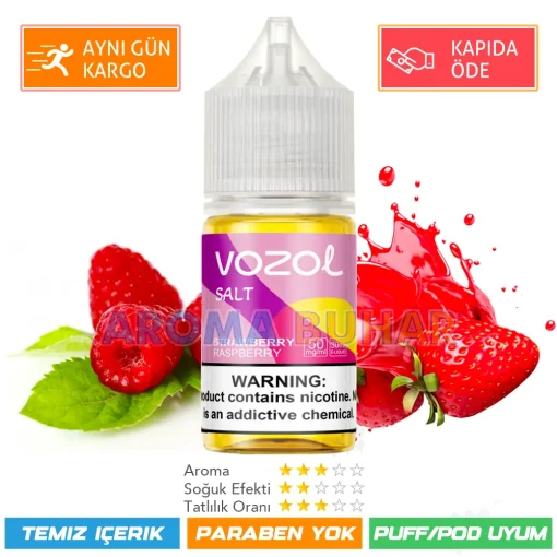 Vazol Likit Strawberry Raspberry Salt