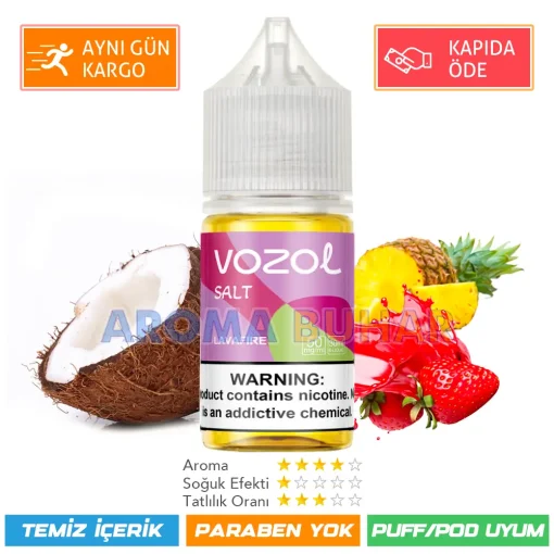 Vazol Likit Lavafire Salt 30ml