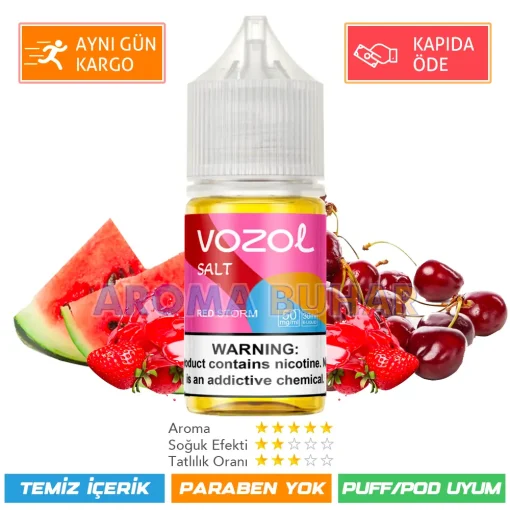 Vazol Likit Red Storm Salt 30ml