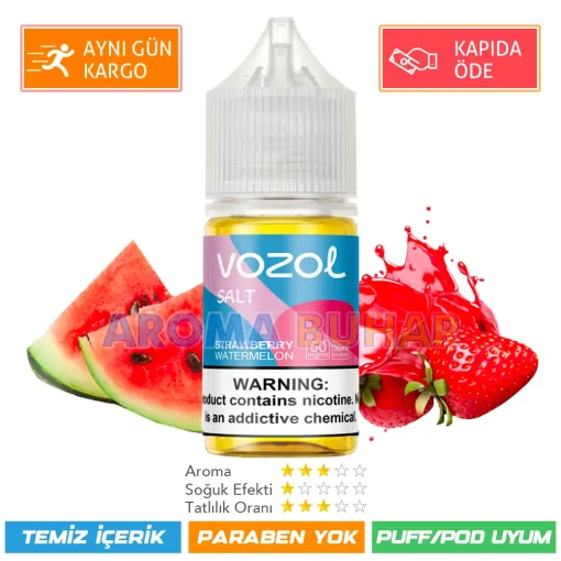 Vazol Likit Strawberry Watermelon Salt 30ml